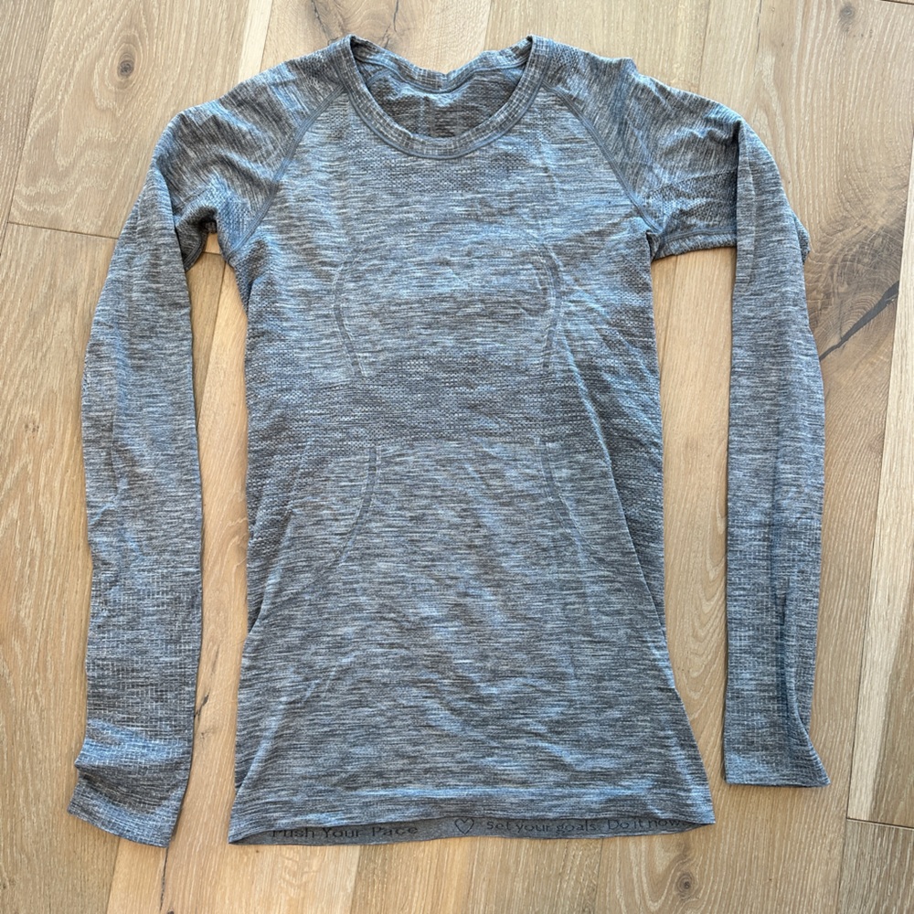 Lululemon Run Swiftly Long Sleeve Grey